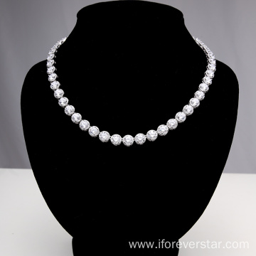 Custom 18"-24" length cubic zirconia tennis chain